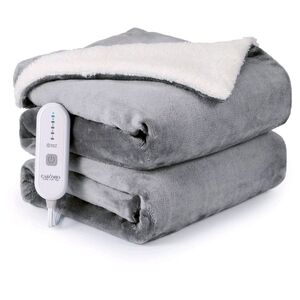 Bedsure Electric Flannel Blanket☆84"×90"☆Grey